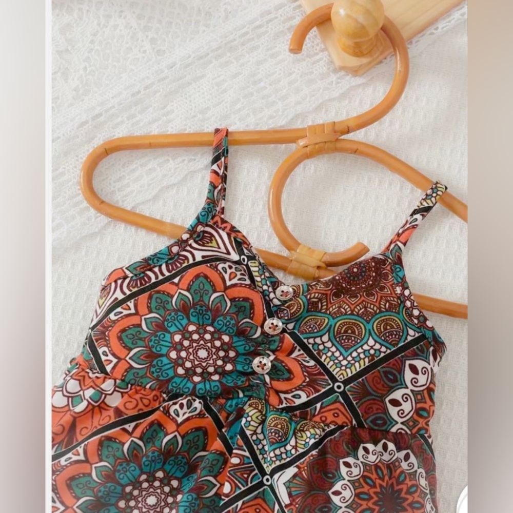 Boho Print Romper - Picture 2 of 6